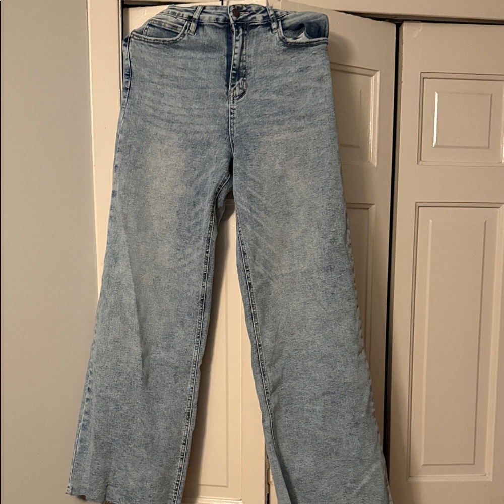 Fashion Nova Light Blue Flare Jeans